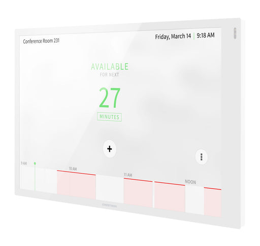 10.1 in. Room Scheduling Touch Screen, White Smooth