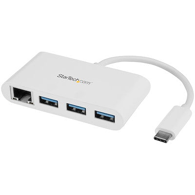 3-Port USB 3.0 Hub with Gigabit Ethernet Adapter