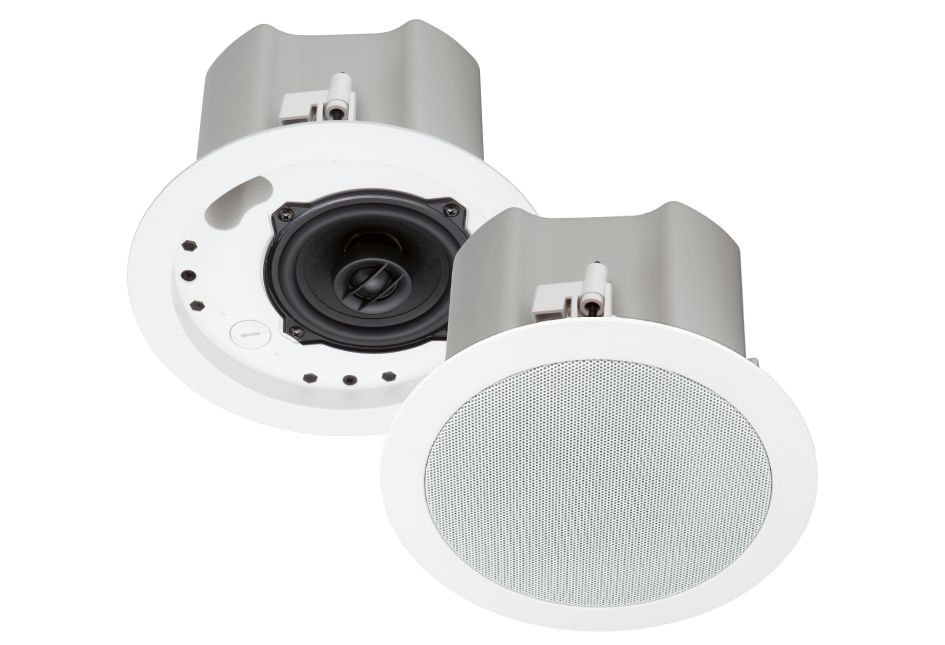 Saros 4 2-Way In-Ceiling Speaker, White Textured, Single (must be ordered in multiples of 2)