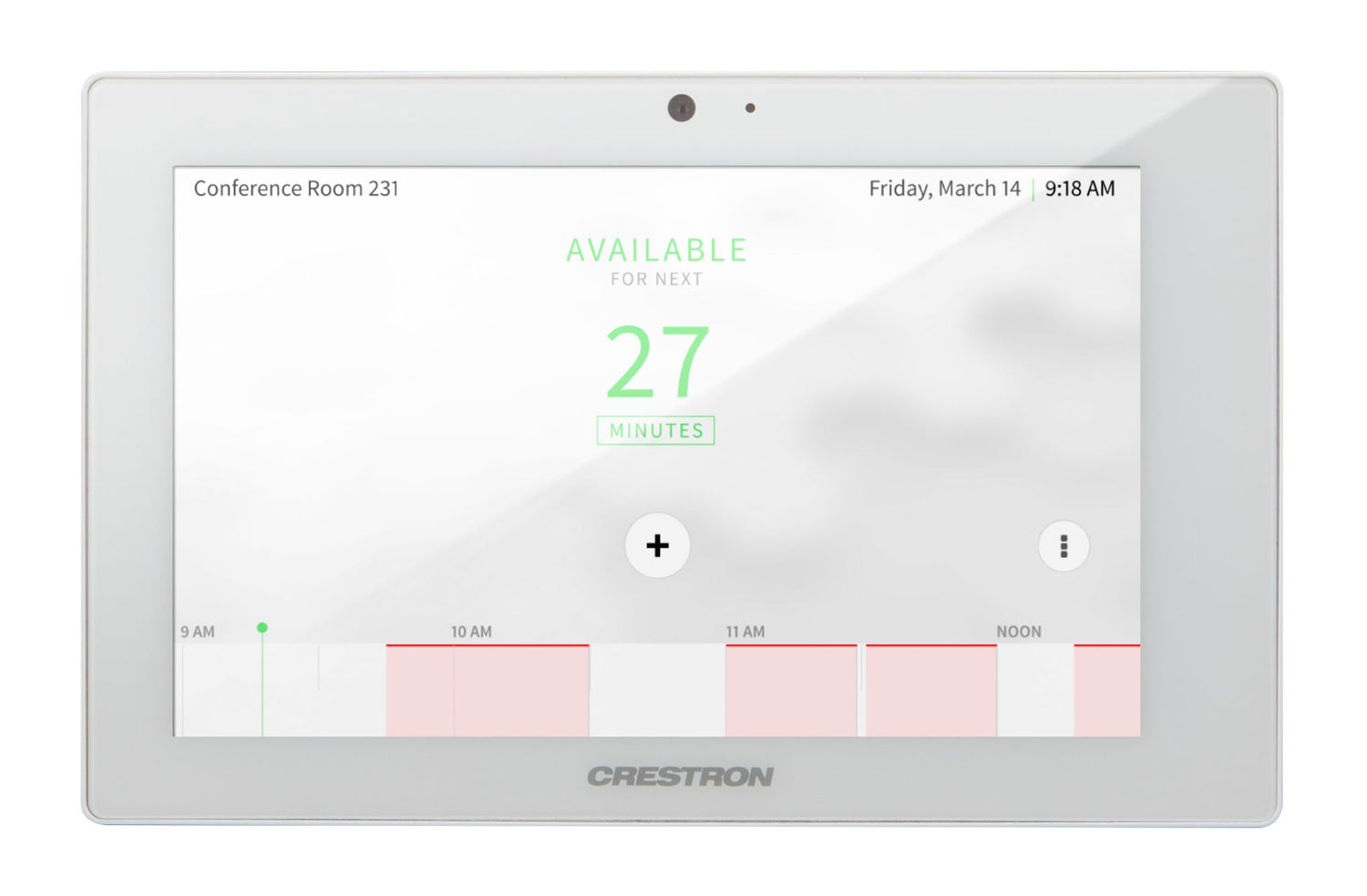 TSS-7-W-S 7 in. Room Scheduling Touch Screen, White Smooth
